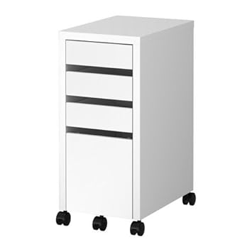Ikea Micke Drawer Unit With Drop File Storage White 35x75 Cm