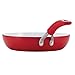 SilverStone Ceramic Deep Nonstick Frying Pan / Fry Pan / Skillet - 8 Inch, Red