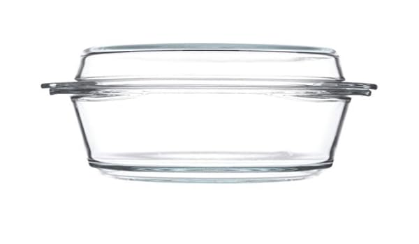 Cristal Simax 6106 - Cazuela redonda con tapa, 1.6-quart: Amazon ...