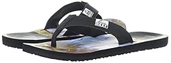 Reef Men's HT Prints Sandal, aqua palms, 13 M US