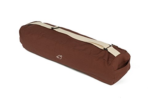 Blue Dove Yoga Chennai Yoga Mat Bag Made from Organic Cotton (Chocolate)