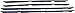 APDTY 134002 Door Window Dew Wipe Rubber Weatherstrip Seal Includes Left & Right Inner & Outer Replaces 12394511, 12394510, 10124265, 10124264