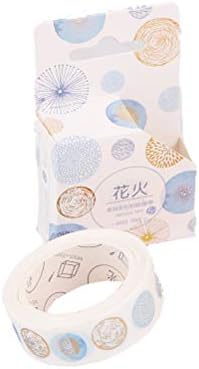 Joh05 1.5cm*5m 1 Roll Cartoon Washi Tape, Scrapbook Decorative Paper Masking Adhesive Tape for DIY Craft