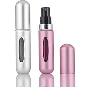 5ML-Perfume-Atomiser-Refillable-Bottles-Mini-Travel-Perfume-Atomizer-Portable-Purse-Spray-Bottle-Empty ILLUVA 5ML Perfume Atomiser Refillable Bottles, Portable Mini Travel Perfume Atomiser, Empty Spray Bottle
