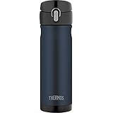 Thermos 16 Ounce Stainless Steel Commuter Bottle, Midnight Blue