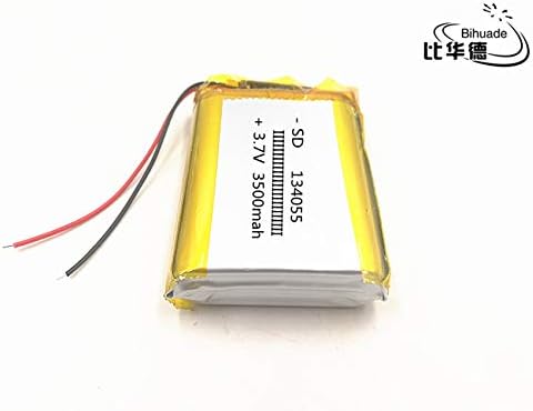 3.7V 3500mAh 134055 Lithium Polymer Ion Rechargeable Battery Lithium Polymer Li-Po Battery for MP4 GPS MP3 Bluetooth Stereo DIY Gift