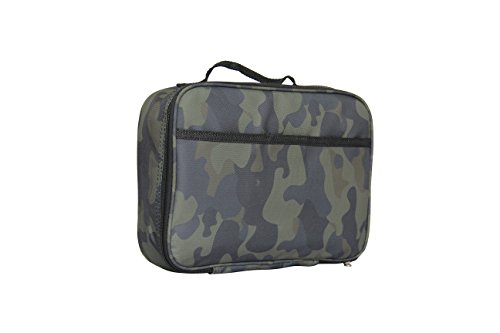 Fenrici Kids Lunch Box for Elementary School Boys and Girls by Flexible Soft Sided Compartments | Spacious | Insulated | Food Safe | 10”W x 7.5”H x 3”D | Timber | Support A Great Cause