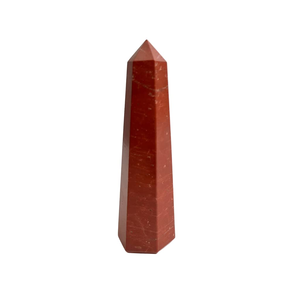 VIE Obelisk Tower, 10x2x2cm, Red Jasper
