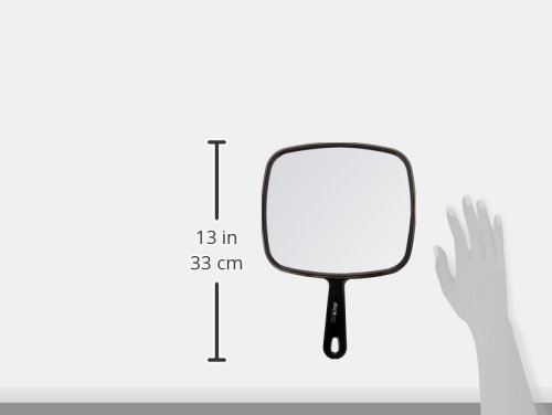 Diane TV Mirror, Large, Black, 9 x 12 Inches, 1 Count