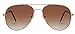 Classic Aviator Style Sunglasses Brown Color Lens Bronze Color Frame UVB Protection 3 Pairs