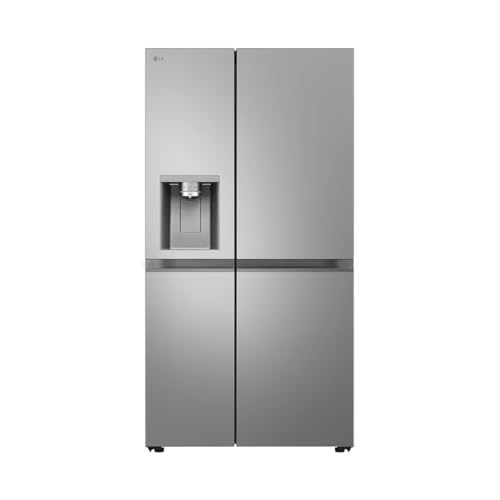 LG GSLE81PYBC Side-by-Side Kühlschrank mit Gefrierfach (628 L, Energieklasse C) mit Eis- und Wasserspender, Multi-Airflow, DoorCooling+, Silber
