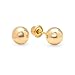 Dazzlingrock Collection Small 3mm 14k Ball for Baby and Children Stud Earrings with Screwbacks, Yellow Gold