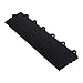 Speedway Garage Tile F789453B Garage Floor Female Ramp Edges with Loops, Black
