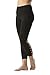 90 Degree By Reflex Womens Side Cut Out Capris - Black - Large