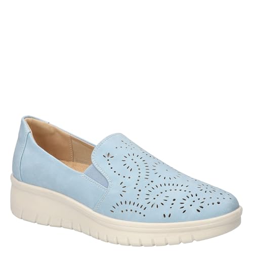 Easy Street Women’s Ying Sneaker, Light Blue, 7.5 Narrow