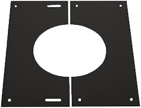 Shieldmaster 5" (125mm) 30-45 Degree Finishing Plate Twin Wall Insulated Flue...