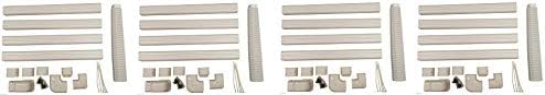 Decorative PVC Line Cover Kit for Mini Split Air Conditioners and Heat Pumps (4-(Pack))