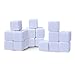 16 mm Blank White Acrylic Cubes - D6 Dice for Board Games, DIY, Fun, and Teaching - 25 Pcs.