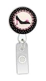 High Heel Shoe 3D Rubber Retractable Badge Holder