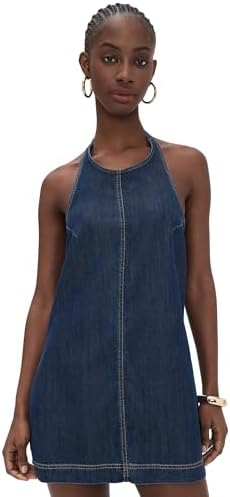 lioness denim mini dress Rider Denim Mini Dress | Dark Denim