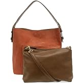 Joy Susan Womens Faux Leather: Hobo 2-in-1 Handbag