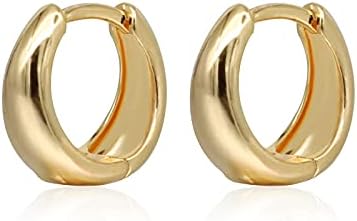 Hapour Sterling Silver Clover Hoop Earrings - Green Cubic Zirconia Huggie Earrings For Women