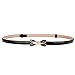 MoYoTo Women's Stylish Bowknot Buckle Thin Patent Leather Waist Belt For Dress