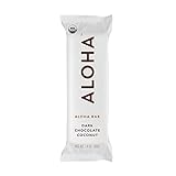 ALOHA Organic Dark Chocolate Coconut Bar, 12 Count (Packaging May Vary)