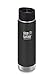 Klean Kanteen Wide Mouth Insulated Stainless Steel Coffee Mug with Klean Coat and Leak Proof Café Cap 2.0 - 20oz - Shale Black