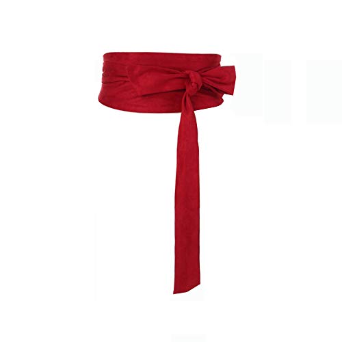 Women Wide Bow Obi Belt Sash Tie Cinch Waist Strap