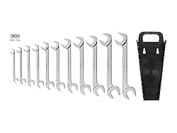 TEKTON Angle Head Open End Wrench Set with