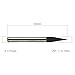 Carbide Engraving Bits, EnPoint High-precision Carbide Sharp Standard Conical Metal V-Bits 3.175mm 1/8 Inch Shank 20 Degree 0.1mm Tip Dia V-Shaped PCB Engraving Bits for Wood Acrylic Copper Aluminum