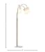 Amazon Brand – Rivet 3-Light Arc Floor Lamp, Marble and Brass, With Bulbs , 79