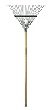 Flexrake CLA100 Classic 24-Inch Spring Leaf Rake with 48-Inch Handle