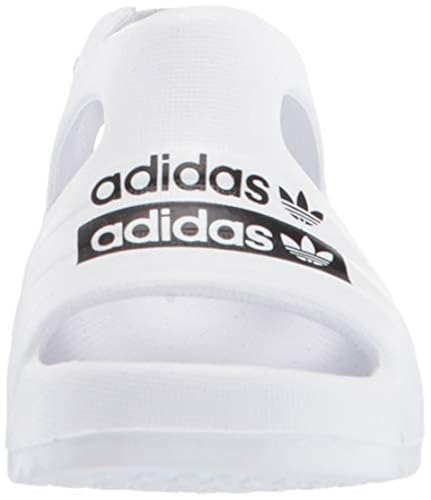 adidas Originals Unisex-Child Adilette Play Slide, White/Core