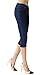 ISOLDE Skinny Capri Jegging Super Stretch Knit Denim for Women with Fully Functional Pockets-M, Dark Blue