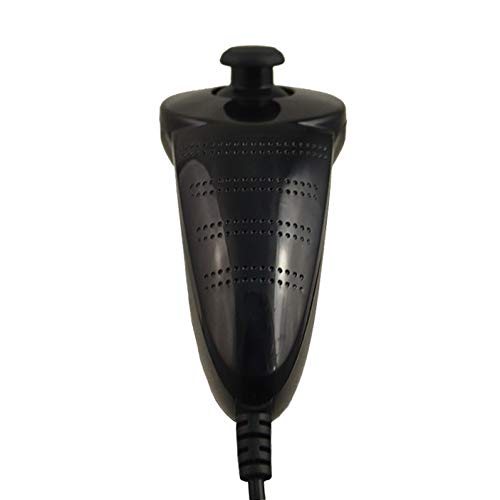 Poulep 2 Packs Nunchuck Nunchuk Controllers Jostick for Nintendo Wii Wii U Console - Black and Black
