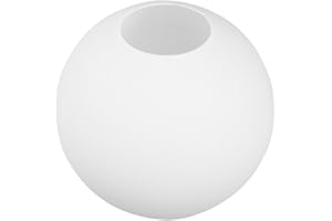 Tofficu Frosted Glass Globe Lamp Shade Replacement 4.72 Inch Milky Pendant Light Cover Ceiling Fan Light Fixture Shade for Ho