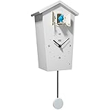 Modern Cuckoo Clock- "KooKoo BirdHouse" white