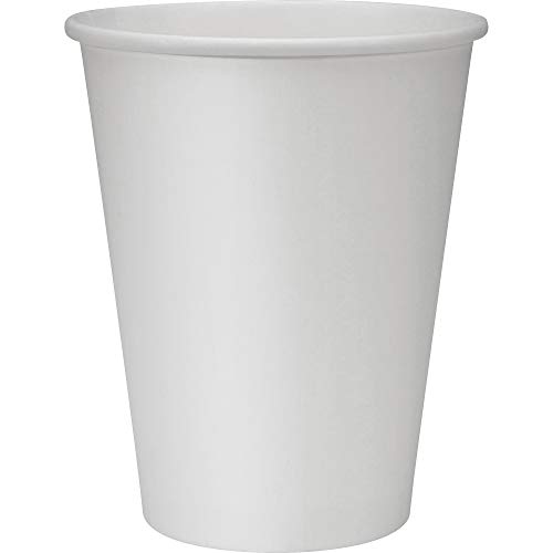 1InTheHome 12 oz Coffee Cups With Lids Disposable Paper Coffee Hot Cups (50 Cup & 50 Lids))
