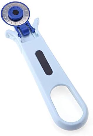 Fabric Rotating Cutter Patchwork Roller Wheel Round Leather Knife-Rotary Cutter with Titanium Spare Blade Sewing Accessories, S