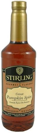 Stirling Gourmet Pumpkin Spice Coffee Flavoring Syrup