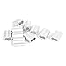 uxcell Aluminum Crimping Loop Sleeve Double Barrel for 5/16