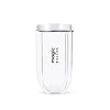 Magic Bullet 4pc Starter Kit - Includes 1 High Torque Power Base, 1 Tall Cup with Flip Top Lid & 1 Cross Blade - Food…