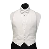 Paragon Stores Men's Pique Vest with Pre-Tied Pique Bow Tie