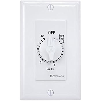 Intermatic SW12HWK 12-Hour Spring Wound Timer, White