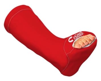 Leg Cast Cover Red Adult L Xl Amazon Co Uk Health Personal