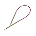 CrazyEve Circular Colorful Tube Bamboo Knitting Needles Set 18 Sizes 16