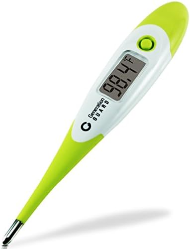 Clinical Digital Thermometer Best to Read &amp; Monitor Fever Temperature in Quick 15 Seconds by Oral Rectal Underarm &amp; Axillary - Professional Thermometers &amp; Reliable Readings for Baby Adult Children