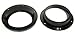 Volkswagen VW (Eos, Golf, Jetta, Rabbit) 6.5" (6 1/2 Inch) Front Door Factory Speaker Adapter Pair (2003, 2004, 2005, 2006, 2007, 2008)